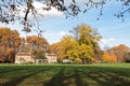 Autum colors in the Park de la Tete d'Or Royalty Free Stock Photo