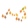 Autum Leaf Logo Royalty Free Stock Photo