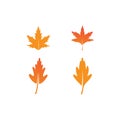 Autum Leaf Logo Royalty Free Stock Photo
