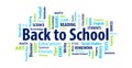 Back to School Word Cloud Royalty Free Stock Photo