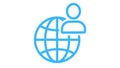 Globalization, employment, icon, sign royalty free images.