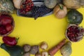 Autumn abundance of vegetables, berries and fruits.