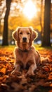 Autumn Adventures: A Dog\'s Playful Day in the Park