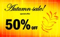 Autumn advertising banner.