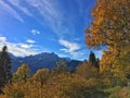 Autumn alps Germany Werdenfelser Land