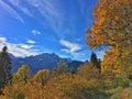 Autumn alps Germany Werdenfelser Land
