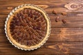 Autumn american pecan pie Royalty Free Stock Photo