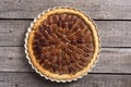 Autumn american pecan pie Royalty Free Stock Photo