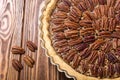 Autumn american pecan pie Royalty Free Stock Photo