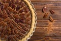 Autumn american pecan pie Royalty Free Stock Photo