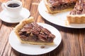 Autumn american pecan pie Royalty Free Stock Photo