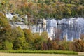 Autumn at Roark Bluff in Steel Creek Campground along the Buffalo River located in the Ozark Mountains, Arkansas Royalty Free Stock Photo