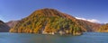 Autumn at Azusa Lake in the Japanese Alps Royalty Free Stock Photo