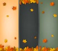 Autumn background collection. Falling leaves. Vector background