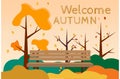 Autumn background design vector image