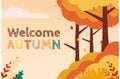 Autumn background design vector image