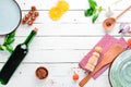 Autumn background food. Wine, dried fruits, spices. On a wooden background.