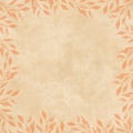 Autumn background with leaves motif. Best for Thanksgiving Cards. Watercolor on paper texture. Royalty Free Stock Photo