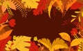 Autumn background, tree paper leaves, yellow backdrop, design for fall season sale banner, poster or thanksgiving day greeting Royalty Free Stock Photo