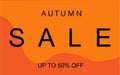 Autumn banner sale design vector illustration