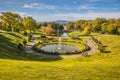 Autumn in Spa Gardens Oberlaa in Vienna