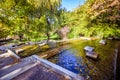 Autumn in Spa Gardens Oberlaa in Vienna