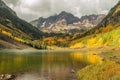 Autumn Beauty at Maroon bells Royalty Free Stock Photo