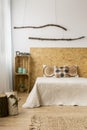 Autumn bedroom decor Royalty Free Stock Photo