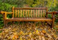 Autumn Bench Royalty Free Stock Photo