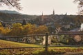 Autumn in Bern from Rosengarten Royalty Free Stock Photo