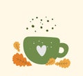 Autumn beverage vector