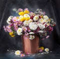 Autumn bouquet flower. Beautiful still life Royalty Free Stock Photo