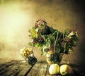 Autumn bouquet Still Life sprigs elderberry Royalty Free Stock Photo