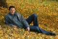 Autumn boy Royalty Free Stock Photo