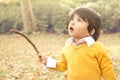 Autumn Boy Royalty Free Stock Photo