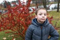 Autumn boy portrait Royalty Free Stock Photo