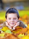 Autumn boy portrait Royalty Free Stock Photo