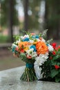 Autumn, bridal bouquet