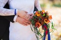 Autumn, bridal bouquet