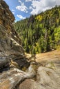 Autumn at Bridal Veil Falls on Cow Creek Royalty Free Stock Photo