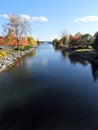 Autumn Bridge view at Emerson Park Auburn NYS