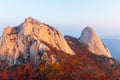 Autumn of Bukhansan Mountain in Seoul,South Korea