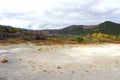 Autumn caldera of Uzon volcano. Kamchatka, Russia