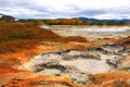 Autumn caldera of Uzon volcano. Kamchatka, Russia