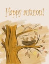 Autumn card