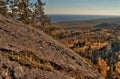 Autumn at Carlton Peak of the Sawtooth Mountains in Northern Minnesota on the North Shore of Lake Superior Royalty Free Stock Photo