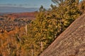 Autumn at Carlton Peak of the Sawtooth Mountains in Northern Minnesota on the North Shore of Lake Superior Royalty Free Stock Photo