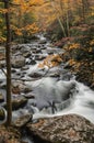 Autumn Cascade Little River Royalty Free Stock Photo