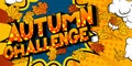 Autumn Challenge - Comic book word.