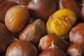 Autumn chestnuts fresh from oven Royalty Free Stock Photo